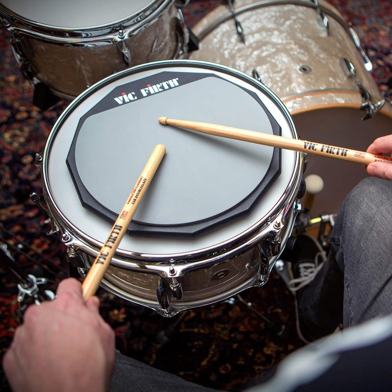 Vic Firth Double Sided Drumstick Practice Pad - 12 Inch Diameter with VF Logo - Image 2